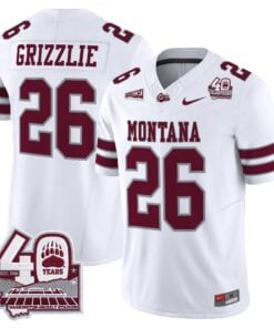 Montana Grizzlies 2026 Vapor Limited Jersey - 40th Anniversary Patch - Stitched