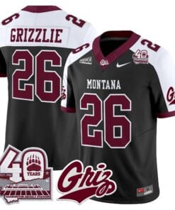 Montana Grizzlies 2026 Vapor Limited Jersey - 40th Anniversary Patch - Stitched