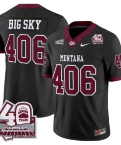 Montana Grizzlies 2026 Vapor Limited Jersey - 40th Anniversary Patch - Stitched