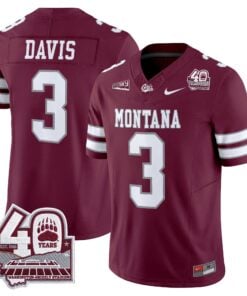 Montana Grizzlies 2026 Vapor Limited Jersey - 40th Anniversary Patch - Stitched