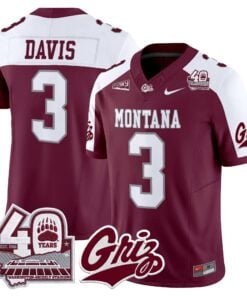 Montana Grizzlies 2026 Vapor Limited Jersey - 40th Anniversary Patch - Stitched