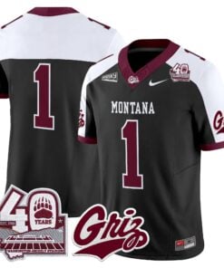Montana Grizzlies 2026 Vapor Limited Jersey - 40th Anniversary Patch - Stitched