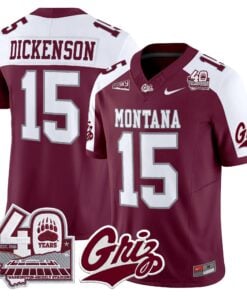 Montana Grizzlies 2026 Vapor Limited Jersey - 40th Anniversary Patch - Stitched