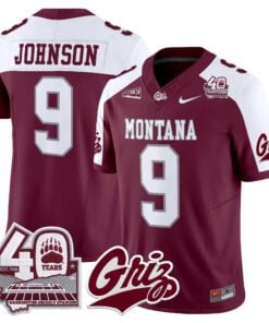 Montana Grizzlies 2026 Vapor Limited Jersey - 40th Anniversary Patch - Stitched