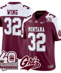 Montana Grizzlies 2026 Vapor Limited Jersey - 40th Anniversary Patch - Stitched