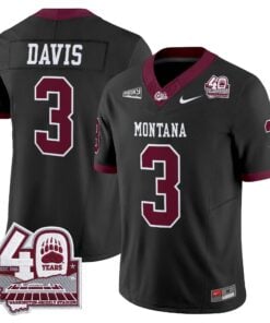 Montana Grizzlies 2026 Vapor Limited Jersey - 40th Anniversary Patch - Stitched