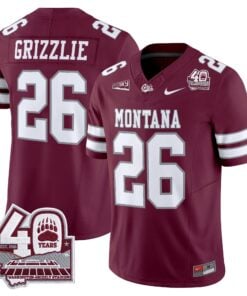 Montana Grizzlies 2026 Vapor Limited Jersey - 40th Anniversary Patch - Stitched