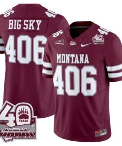 Montana Grizzlies 2026 Vapor Limited Jersey - 40th Anniversary Patch - Stitched