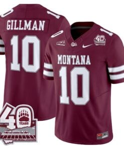 Montana Grizzlies 2026 Vapor Limited Jersey - 40th Anniversary Patch - Stitched