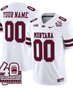 Montana Grizzlies 2026 Vapor Limited Custom Jersey - 40th Anniversary Patch - Stitched
