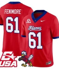aaron-fenimore-jersey-61-liberty-flames-2026-vapor-limited-stitched-03 - Top Design Fan Aaron Fenimore Jersey #61 Liberty Flames 2026 Vapor Limited Stitched