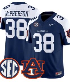 Alex McPherson #38 Auburn Tigers Jersey 2026 Vapor Limited Stitched by My Store NCAA Football Jerseys