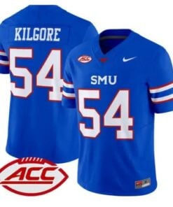 Alexander Kilgore Jersey #54 SMU Mustangs 2026 Vapor Limited Stitched by My Store NCAA Football Jerseys