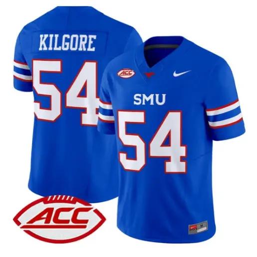 Alexander Kilgore Jersey #54 SMU Mustangs 2026 Vapor Limited Stitched by My Store NCAA Football Jerseys