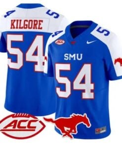 Alexander Kilgore Jersey #54 SMU Mustangs 2026 Vapor Limited Stitched by My Store NCAA Football Jerseys