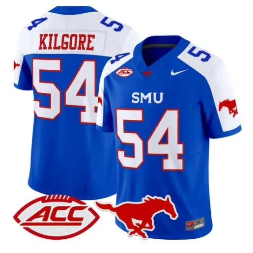 Alexander Kilgore Jersey #54 SMU Mustangs 2026 Vapor Limited Stitched by My Store NCAA Football Jerseys