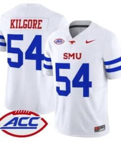 Alexander Kilgore Jersey #54 SMU Mustangs 2026 Vapor Limited Stitched by My Store NCAA Football Jerseys