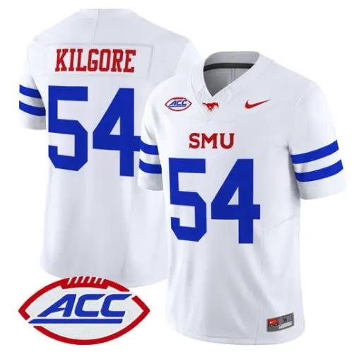Alexander Kilgore Jersey #54 SMU Mustangs 2026 Vapor Limited Stitched by My Store NCAA Football Jerseys