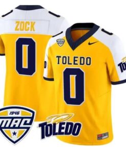 Andrew Zock Jersey #0 Toledo Rockets 2026 Vapor Limited All Stitched by My Store NCAA Football Jerseys