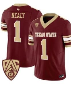 Barrick Nealy Jersey #1 Texas State Bobcats 2026 Vapor All Stitched by My Store NCAA Football Jerseys