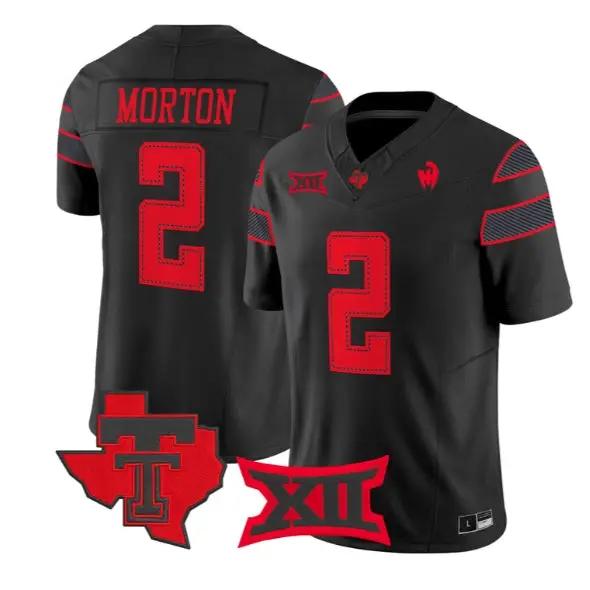 Behren Morton Jersey #2 Texas Tech Red Raiders 2026 Vapor Limited All Stitched by My Store NCAA Football Jerseys