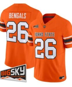 Bengals Jersey #26 Idaho State Bengals 2026 Vapor Limited All Stitched by My Store NCAA Football Jerseys