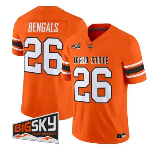 Bengals Jersey #26 Idaho State Bengals 2026 Vapor Limited All Stitched by My Store NCAA Football Jerseys