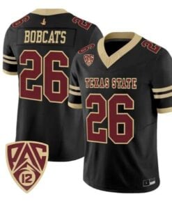 Bobcats Jersey #26 Texas State Bobcats 2026 Vapor Limited Stitched by My Store NCAA Football Jerseys