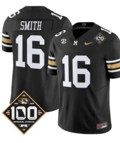 Brad Smith Jersey #16 Missouri Tigers 100th Anniversary 2026 Edition Stitched by My Store NCAA Football Jerseys
