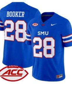 Brandon Booker Jersey #28 SMU Mustangs 2026 Vapor Limited Stitched by My Store NCAA Football Jerseys