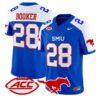 Brandon Booker Jersey #28 SMU Mustangs 2026 Vapor Limited Stitched - Top Design Fan Brandon Booker Jersey #28 SMU Mustangs 2026 Vapor Limited Stitched