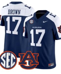 Byrum Brown #17 Auburn Tigers Jersey 2026 Vapor Limited All Stitched by My Store NCAA Football Jerseys