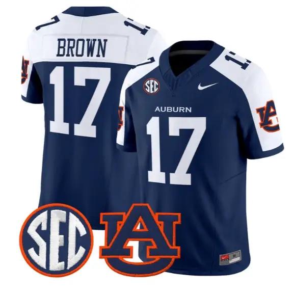 Byrum Brown #17 Auburn Tigers Jersey 2026 Vapor Limited All Stitched by My Store NCAA Football Jerseys
