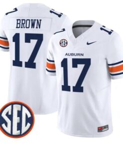 Byrum Brown #17 Auburn Tigers Jersey 2026 Vapor Limited All Stitched by My Store NCAA Football Jerseys