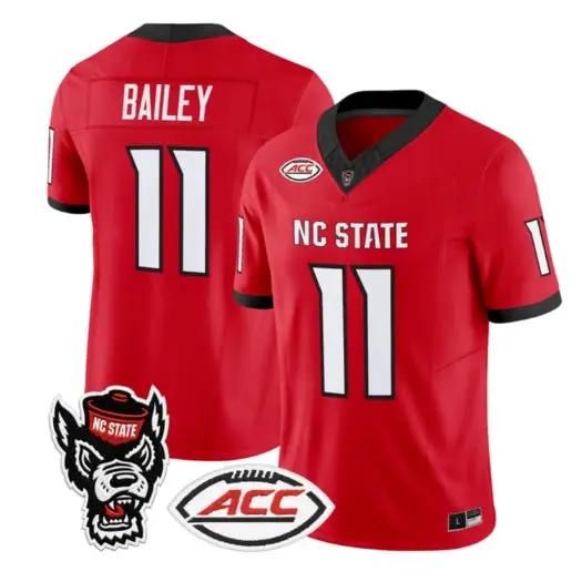 CJ Bailey Jersey #11 NC State Wolfpack 2026 Vapor Limited All Stitched by My Store NCAA Football Jerseys