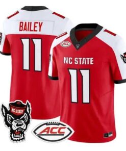 CJ Bailey Jersey #11 NC State Wolfpack 2026 Vapor Limited All Stitched by My Store NCAA Football Jerseys