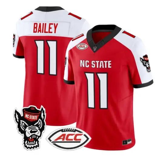 CJ Bailey Jersey #11 NC State Wolfpack 2026 Vapor Limited All Stitched by My Store NCAA Football Jerseys