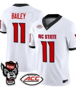 CJ Bailey Jersey #11 NC State Wolfpack 2026 Vapor Limited All Stitched by My Store NCAA Football Jerseys