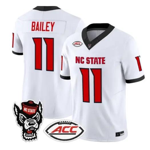 CJ Bailey Jersey #11 NC State Wolfpack 2026 Vapor Limited All Stitched by My Store NCAA Football Jerseys