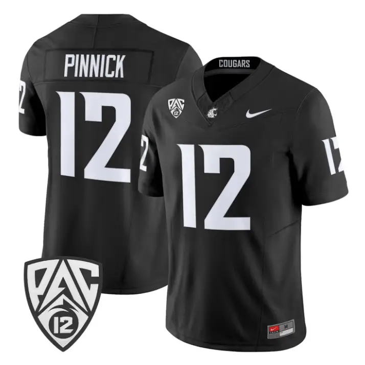 Caden Pinnick Jersey #12 Washington State Cougars 2026 Vapor Stitched