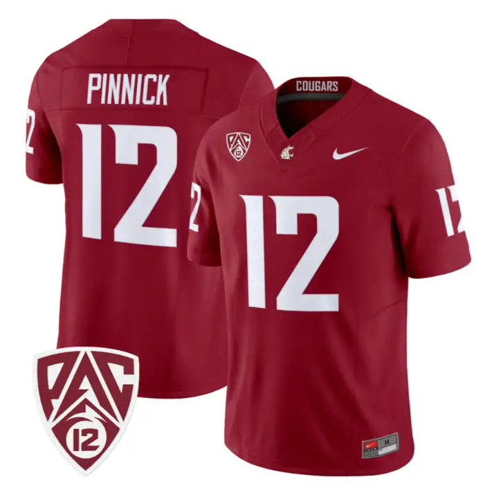Caden Pinnick Jersey #12 Washington State Cougars 2026 Vapor Stitched