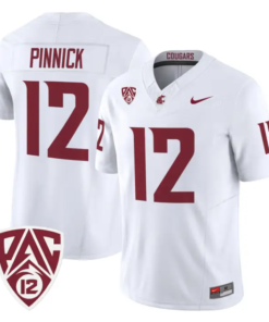 Caden Pinnick Jersey #12 Washington State Cougars 2026 Vapor Stitched