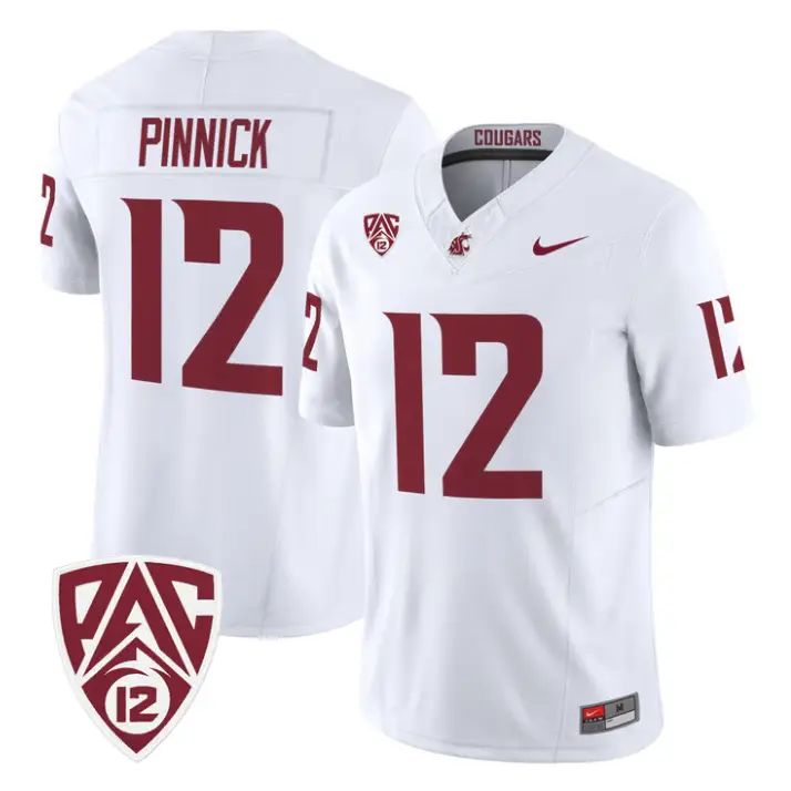 Caden Pinnick Jersey #12 Washington State Cougars 2026 Vapor Stitched
