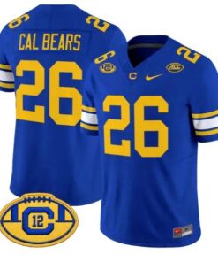 Cal Bears #26 California Golden Bears Throwback Jersey 2026 Limited All Stitched by My Store NCAA Football Jerseys
