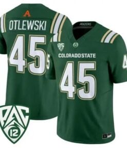 Caleb Otlewski Jersey #45 Colorado State Rams 2026 Vapor All Stitched by My Store NCAA Football Jerseys