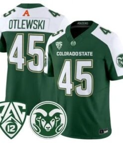 Caleb Otlewski Jersey #45 Colorado State Rams 2026 Vapor All Stitched by My Store NCAA Football Jerseys