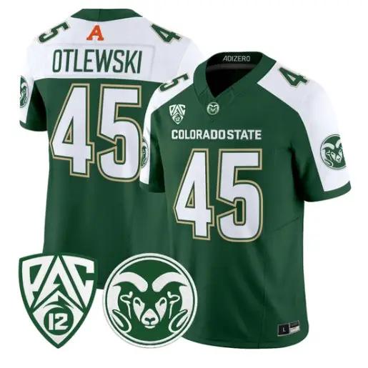 Caleb Otlewski Jersey #45 Colorado State Rams 2026 Vapor All Stitched by My Store NCAA Football Jerseys