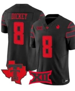 Cameron Dickey Jersey #8 Texas Tech Red Raiders 2026 Vapor Limited All Stitched by My Store NCAA Football Jerseys