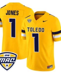 Cameron Jones Jersey #1 Toledo Rockets 2026 Vapor Limited All Stitched by My Store NCAA Football Jerseys