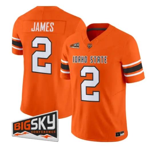 Chedon James Jersey #2 Idaho State Bengals 2026 Limited All Stitched Black by My Store NCAA Football Jerseys
